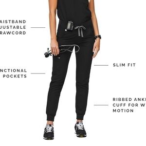 FIGS Black Jogger SCRUB Pants